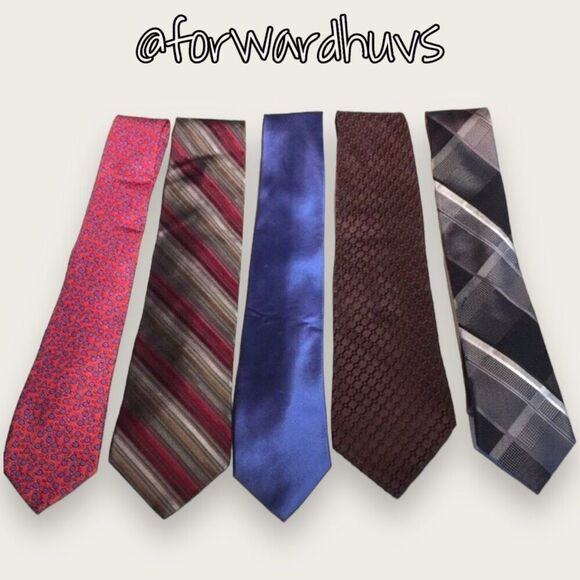 5 Silk Neckties Michael Kors Saks Fifth Ave - Picture 1 of 16